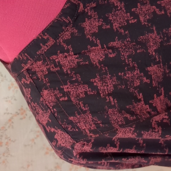 G.H Bass Houndstooth Convertible Sleeve Covered Button Hi/Low Tunic Blouse S - Picture 3 of 11